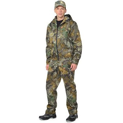 Костюм СИРИУС-Рыболов СТ куртка, п/к (тк.Кроун 230) КМФ Темный лес