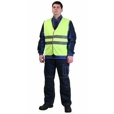 Жилет сигнальный 2 СОП лимонный, застежка на «липучку» (тк. Габарит)