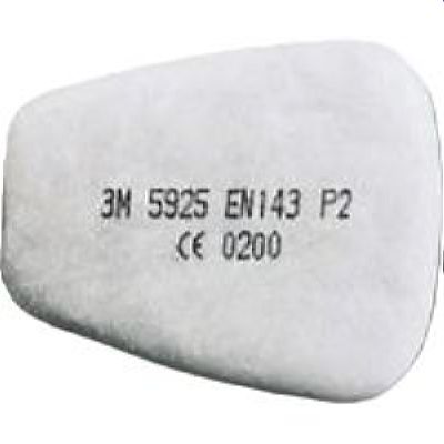 Предфильтр 3М 5925, герметично упак.по 2 шт, цена за 1 шт., продавать кратно 2 шт.