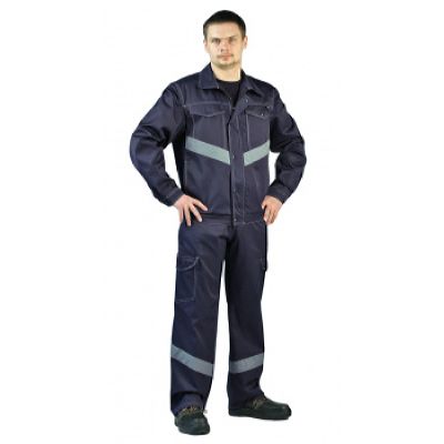 Костюм мужской Дока  Моготекс летний, с полукомбинезоном синий