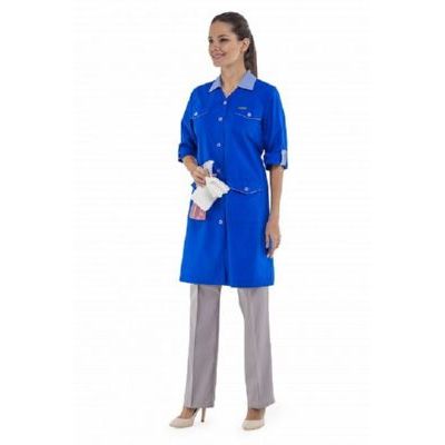 Халат Фрезия василек/голубой (женский) ТОР100