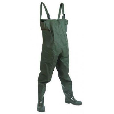 Полукомбинезон ПВХ  (STEP),рыбацкий оливковый  (В-40) (упак. 3 пары)