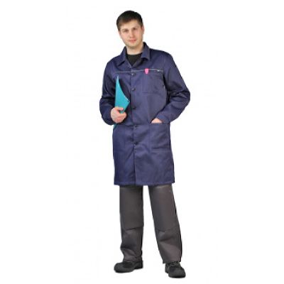 Халат мужской Валент т-синий