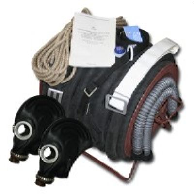 Противогаз шланговый ПШ-20Б - РВ-2 шланг ПВХ - 2 линии (Барабан)