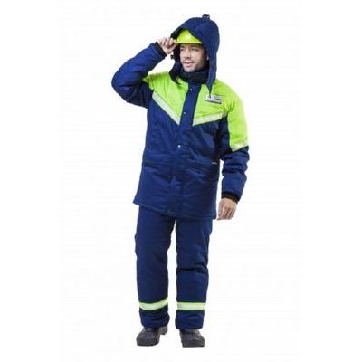 Костюм Илион синий/неон (зимний) КОС802