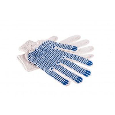 Перчатки хб СТАНДАРТ белая точка, волна 7.5 класс