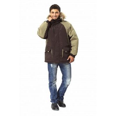 Куртка Брукс т.коричневый/олива КУР565