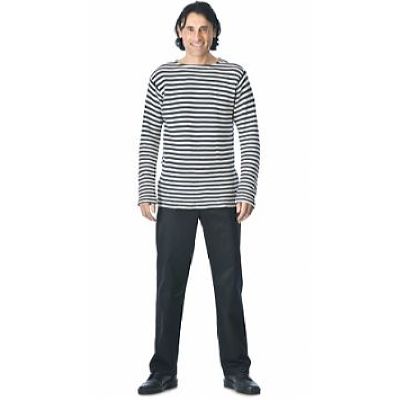 Тельняшка х/б летняя (пл.150 г/кв.м, вязаные, черно-белые, ГОСТ)