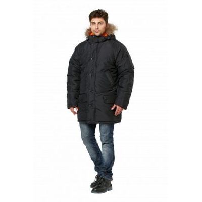 Куртка Аляска удлиненная черный КУР563