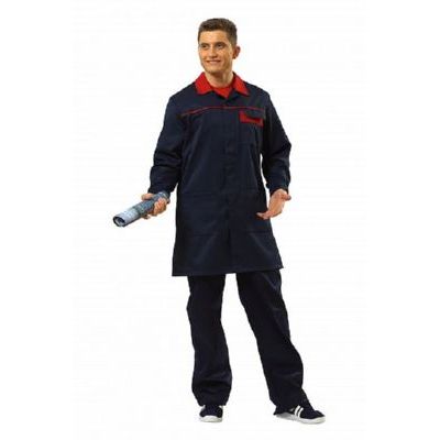 Халат Инженер синий/красный ХАЛ523