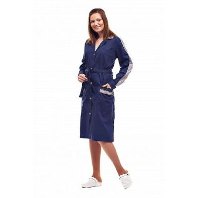 Халат  Жасмин т.синий/серый (женский) ХАЛ509