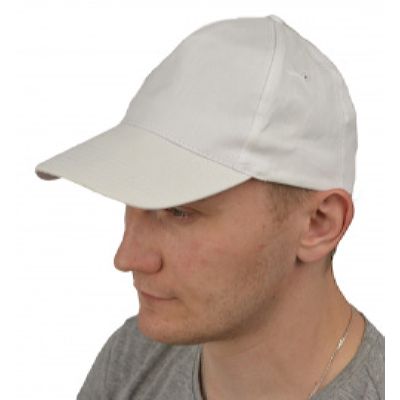 Бейсболка белая