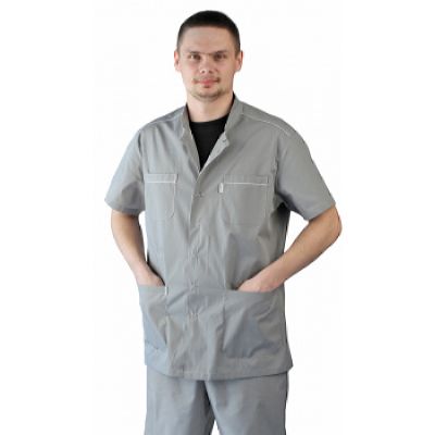 Костюм мужской Доктор серый с белым