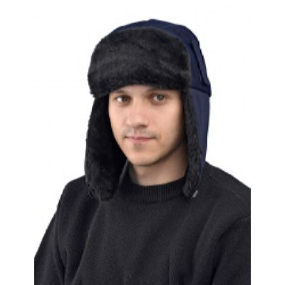 Шапка Антифрост с креплением под каску т.синяя