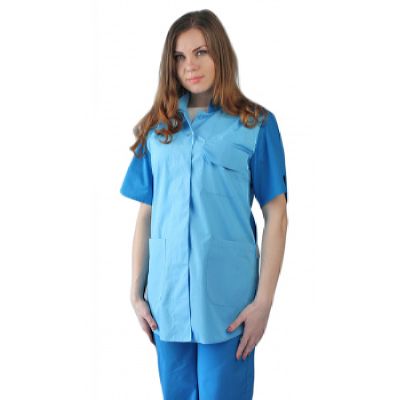 Костюм женский Октава голубой со св-голубым