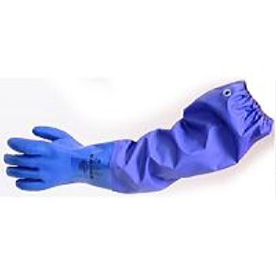 Перчатки ОЙЛРЕЗИСТ ЛОНГ (ПВХ, с припаянным нарукавником дл.26+40см),р.M,L,XL,XXL, в уп.72пар