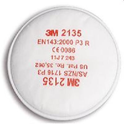Предфильтр 3М 2135, герметично упак.по 2 шт, цена за 1 шт., продавать кратно 2 шт.