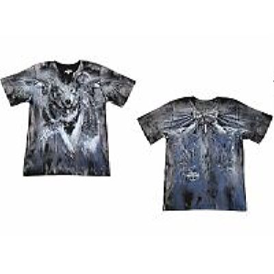 Футболка х/б с принтом "ВОЛК" Тотал"(двухсторонний принт, мужская)