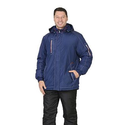 Куртка СИРИУС-АЛЕКС: зимняя, мужская, цв. т-синий