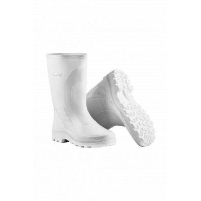 Сапоги ПВХ женские белые МБС КЩС САП237