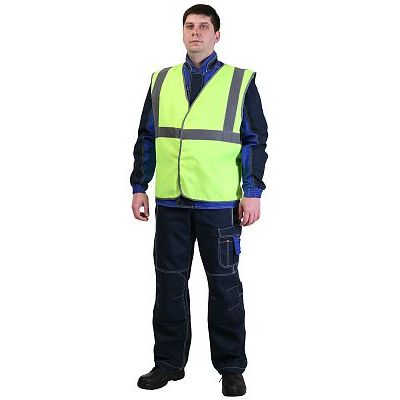 Жилет сигнальный 3 СОП лимонный, застежка на «липучку» (тк. Габарит)