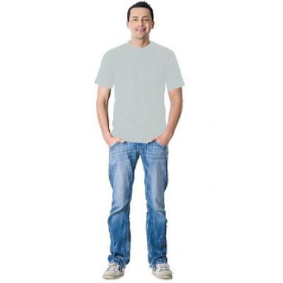 Футболка серый меланж плотность 160 г/кв.м., х/б-100 %  Узбекистан