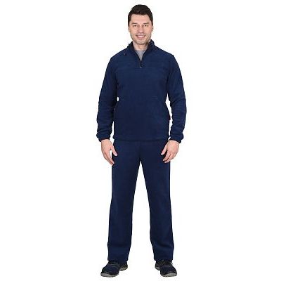 Костюм флисовый 260 г/кв.м куртка, брюки темно-синий