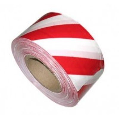 Лента оградительная ЛО-500 красно-белая