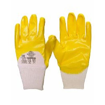 Перчатки НИТРИЛ-ЛАЙТ-SР РЧ желтые с частичным обливом, р. 7,8,9,10,11, в уп.120пар