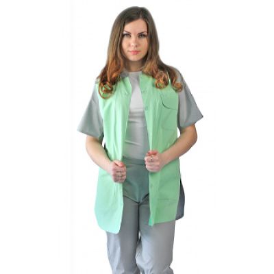 Костюм женский Октава серый с салатовым