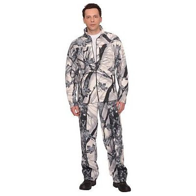 Костюм флисовый СИРИУС-Ирбис куртка, брюки КМФ Зимний лес