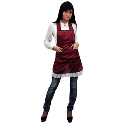 Фартук нейлоновый бордовый
