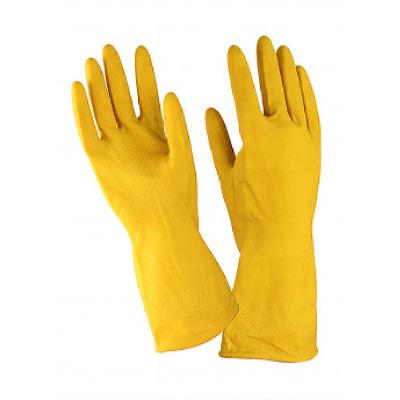 Перчатки хозяйственные латекс ворсовые (120 пар в уп.)