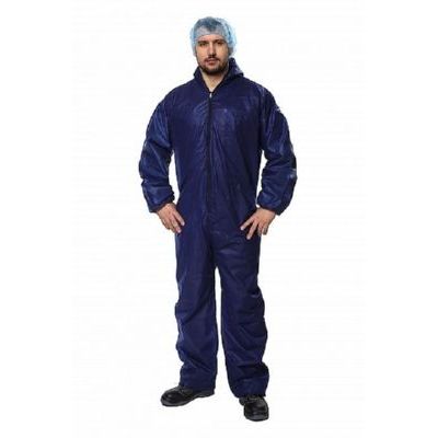 Комбинезон одноразовый (спанбонд) синий КОМ452