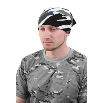 Косынка-бандана кмф, серые расцветки