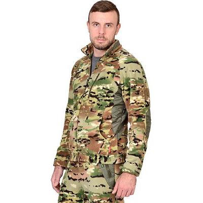 Куртка флисовая СИРИУС-Ровер КМФ Мультикам отделка Хаки