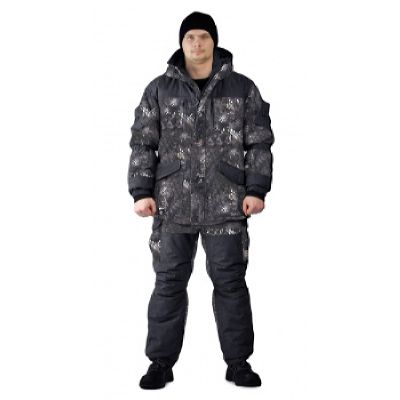 Костюм «ГЕРКОН» зимний мембранный непромокаемый дышащий кмф Чёрный питон