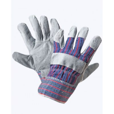 Перчатки комбинированные ткань - спилок, тип Ангара (60 пар в уп.)
