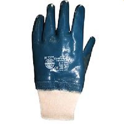 Перчатки нитриловые СИРИУС-НИТРИЛ РП (ЛЮКС), в уп.120пар, с эласт. манжетами обливные р. 9,10,11