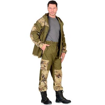 Костюм СИРИУС-Горка куртка, брюки (п-но палаточн.+отделка тк.Кроун) КМФ Саванна