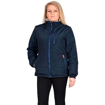 Куртка СИРИУС-SNOW синяя с бежевым на подкладке флис