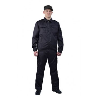 Костюм охранника мужской "Контрол" летний чёрный