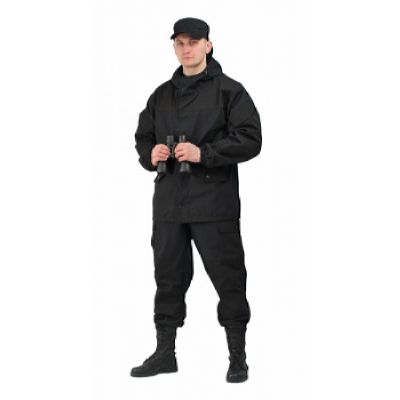 Костюм мужской Горка 3 палатка 270 г/м2 100% хлопок/рип-стоп чёрный