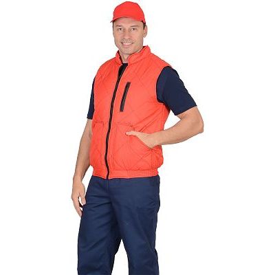 Жилет СИРИУС-ЕВРОПА (флис) красный с черным