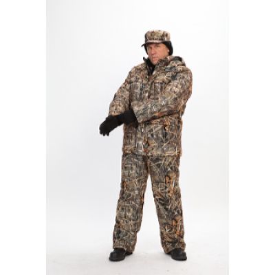 Костюм мужской Вепрь зимний мембрана непромокаемый дышащий кмф  Камыш подкладка флис 180г