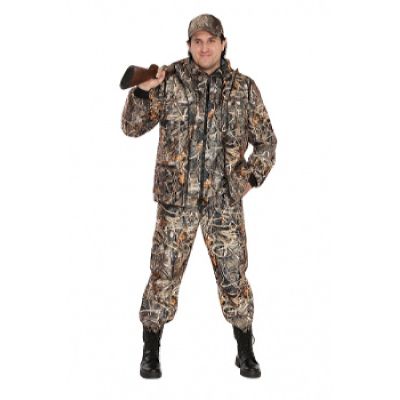 Костюм мужской Тройка демисезонный мембрана непромокаемый дышащий кмф Камыш