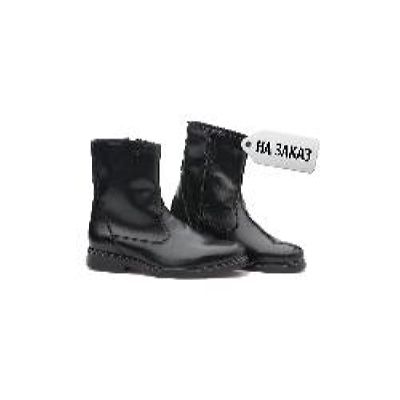 Ботинки кожаные  офицерские зимние, натуральный мех. мод.58НМ