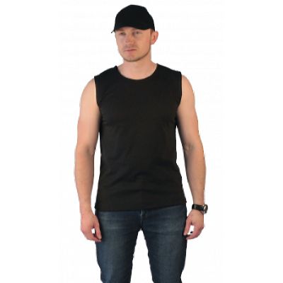 Безрукавка-афганка черная