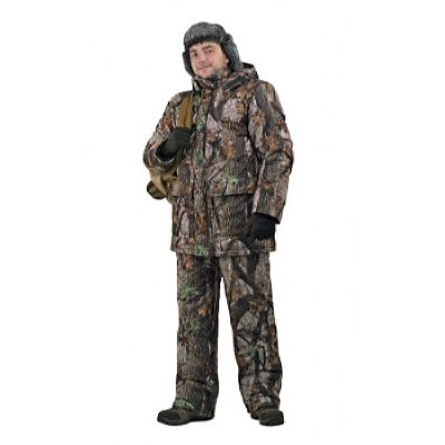 Костюм мужской Вепрь зимний кмф мембрана непромокаемый дышащий Темный дуб подкладка флис 180г