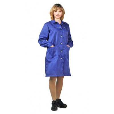 Халат женский "Валент" васильковый